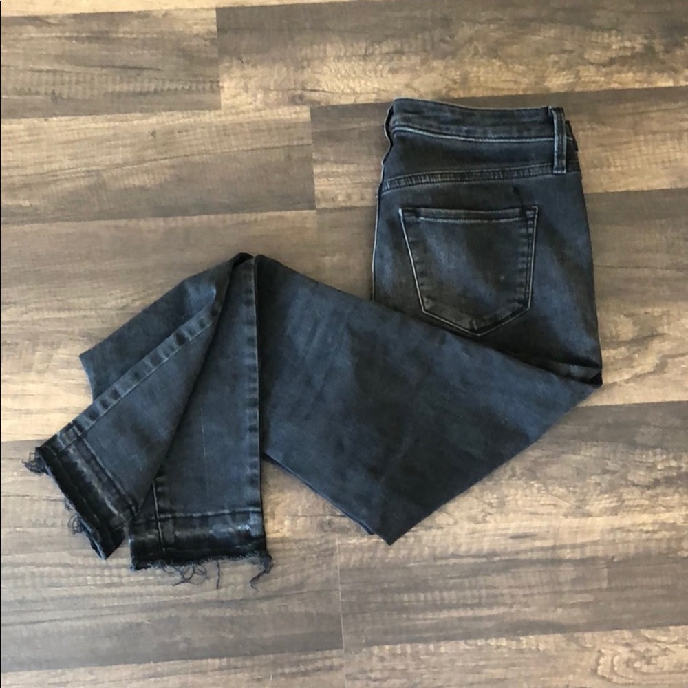 Mid rise black jeans